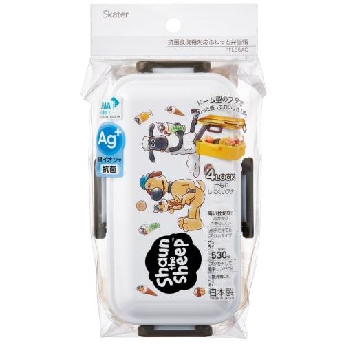 Skater Bento Box 530ml Antibacterial Fluffy Dome Lid For Women Made in Japan Shaun the Sheep PFLB6AG