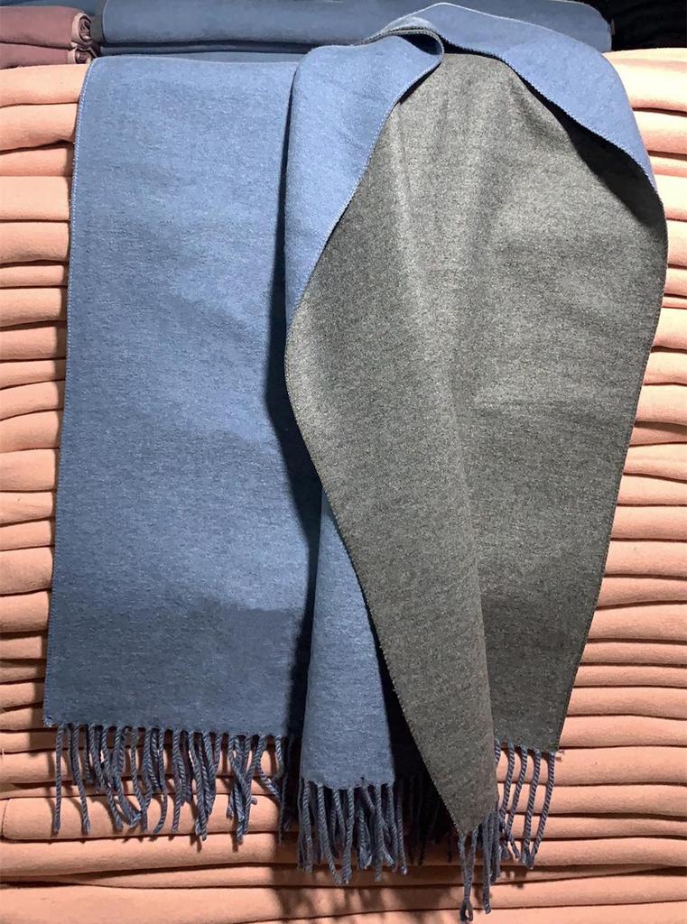 Women's Double-sided Wool Cashmere Scarf Shawl: New High-end Autumn/Winter 2026 Style