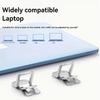 2PCS Mini Foldable Laptop Stand Portable Computer Keyboard Riser with 2 Adjustable Angles Self-Adhesive Invisible Notebook Stand