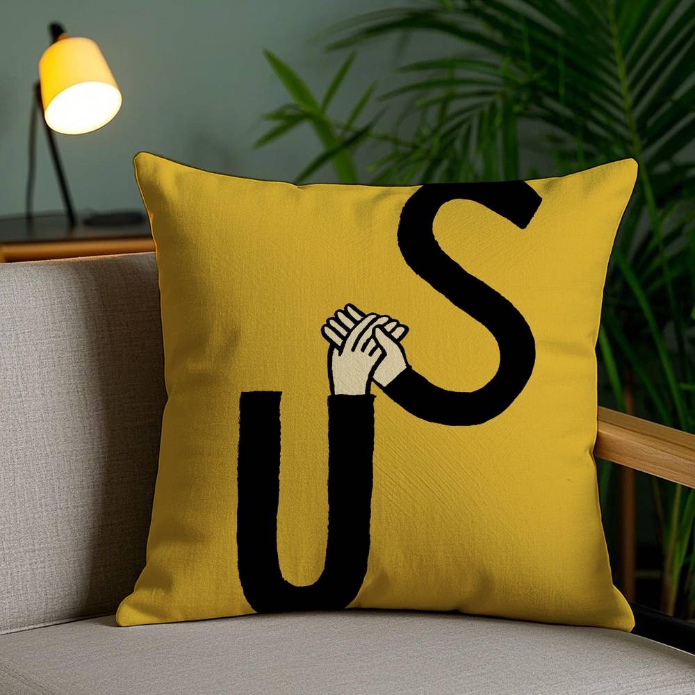 Fantasy Lustiger Stil Interessanter Kissenbezug Anti-Hausstaubmilben Kissenbezug Unsichtbarer Reißverschluss Seidig kurzer Plüsch Sofakissenbezug