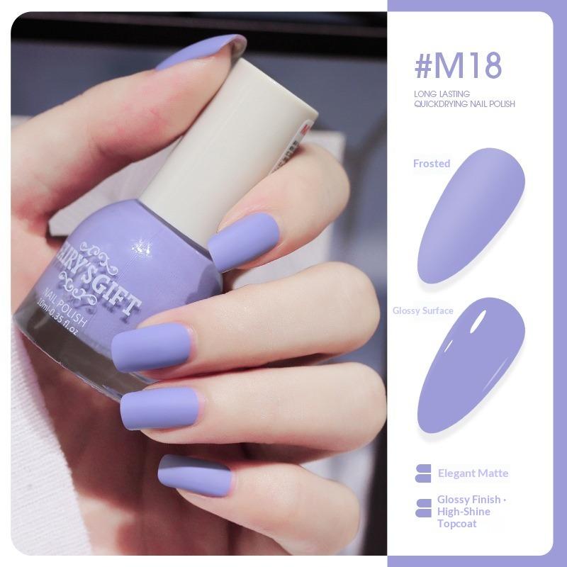 Colorful Nail Polish Matte, Long-lasting, Non-peelable, Quick-drying, Matte Nail Polish