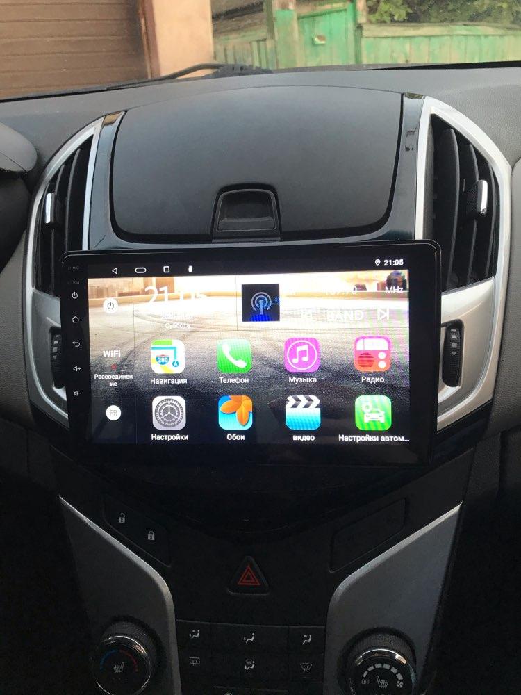 2 Din Autoradio Carplay Android 9 Zoll Touch Screen GPS Navigation Multimedia Player Für Chevrolet Cruze 2012-2015 mit Rahmen