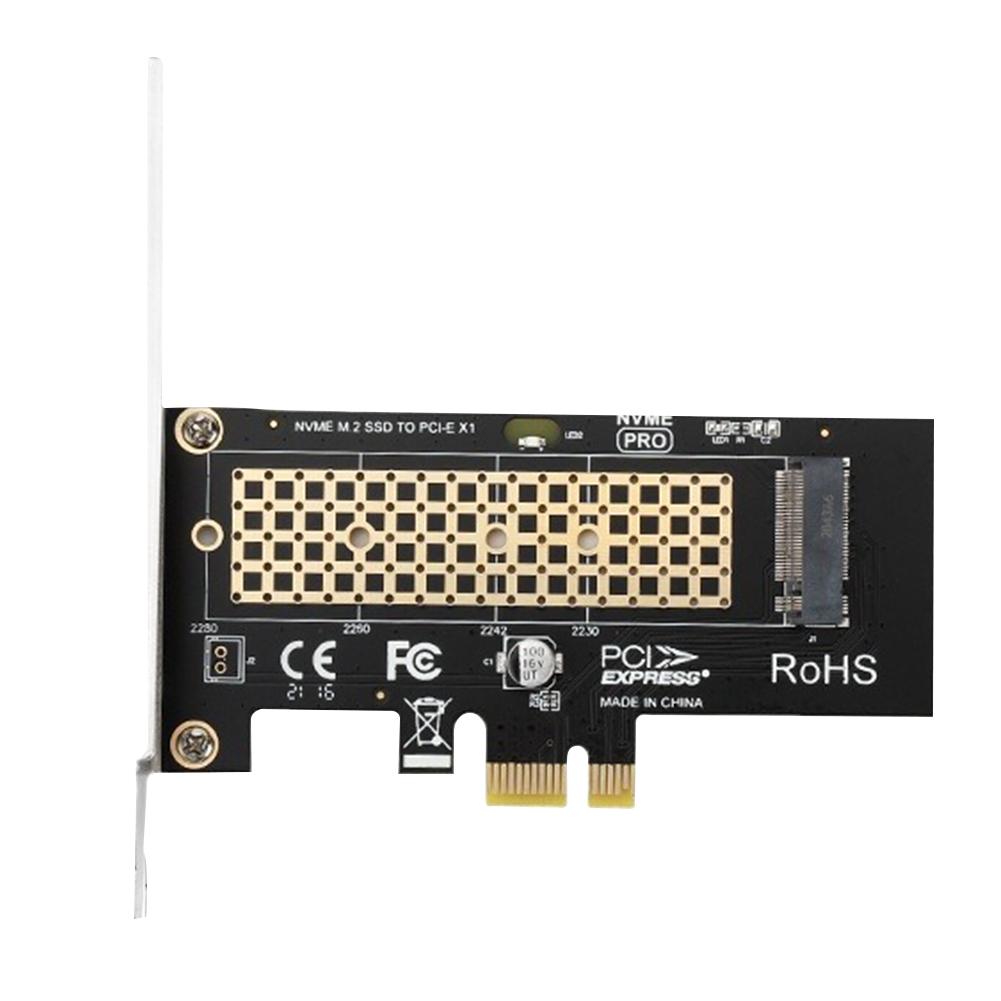 M.2 NVME SSD To PCIe 3.0 X1 Adapter Card 8Gbps SSD PCIE X1 Expansion Card M Key PCIe NVMe SSD Converter for Desktop