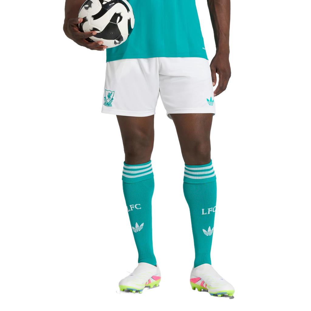 Adidas Originals X Liverpool FC Equipment Second Away Quick-Dry 25/26 AEROREADY Comfortable Football Shorts Men Shorts JV6426