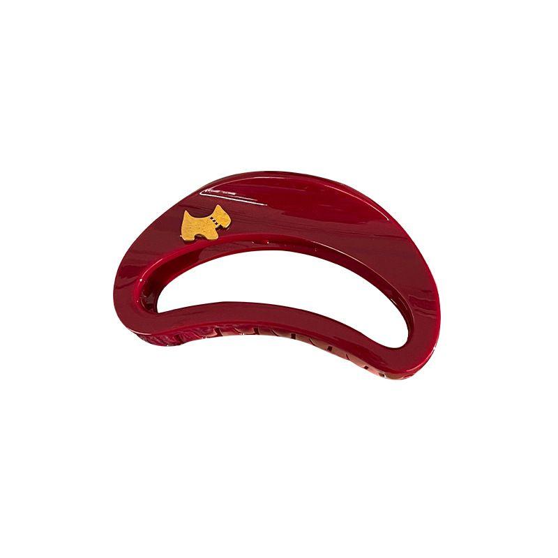 1pc New Ankela Red Headpiece with Red Grab Clip, High End Large Hair Volume, Shark Clip, Back of Head Hair Grab