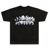 American Retro Men's Y2k Hip-hop Black Shirt 220g Retro Fashion Men's and Women's Streetwear