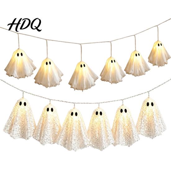Halloween Themed Decorations Glowing Ghost Hanging Decor Spooky Light Up Ornament
