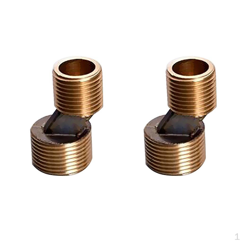 

1 Pair Brass Faucet Mixer Tap Adjustable Swing Adjust Elbow 3/4 1/2 Replacement Spare