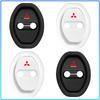 4pcs Car Door Mute Damping Cushion Silicone Emblem Door Lock Buckle Cover For Mitsubishi Lancer 7 8 Pajero Montero Sport Outlander ASX Mirage Eclipse