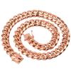 2026 Fashion Trend Classic Rose Gold Chain Faucet Buckle Men's Women's Jewelry Party Accessories Necklace