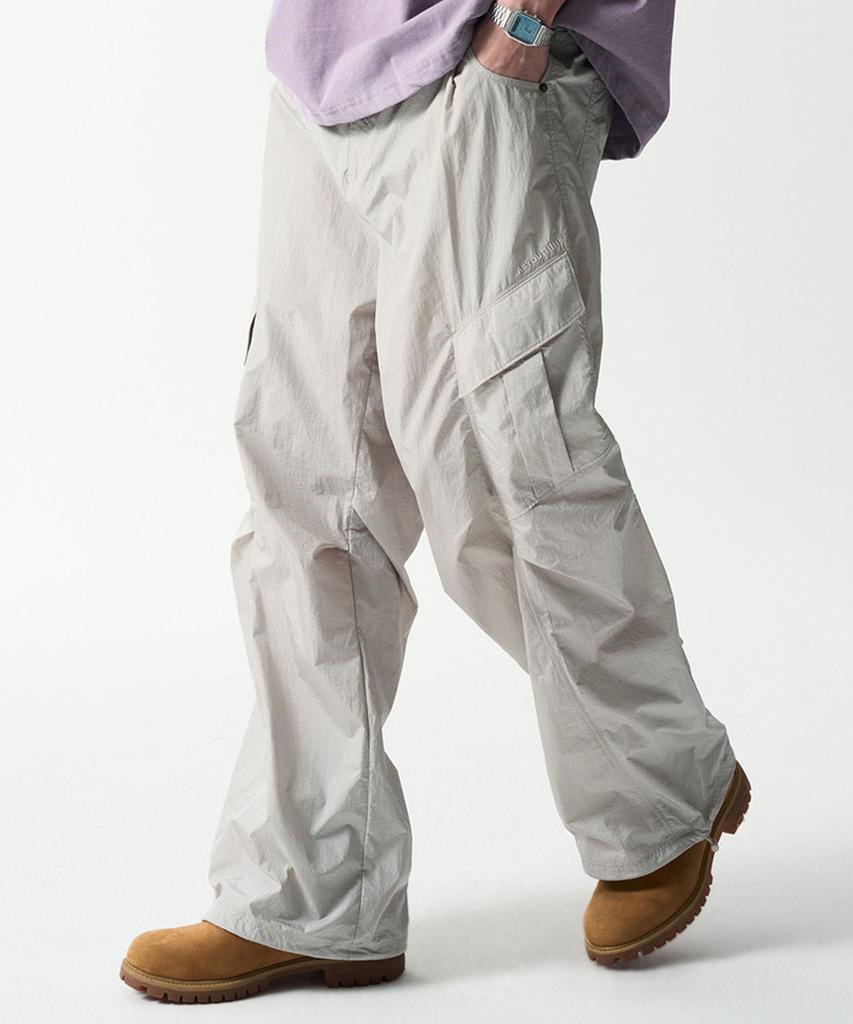 Aejyuttingkeumamaindeu Structured Cargo Wide Pants_3 Colors
