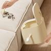 Plastic Desktop Trash Can Push Type Small Storage Bucket Light Luxury Mini Waste Bins  for Home