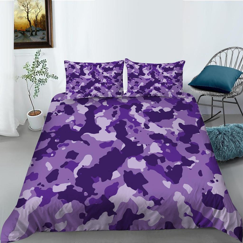 3D Digital Printed Bedding Set Colorful Pattern Duvet Cover Pillowcase AU Extra Large Full Size Bedding Set Home Decoration