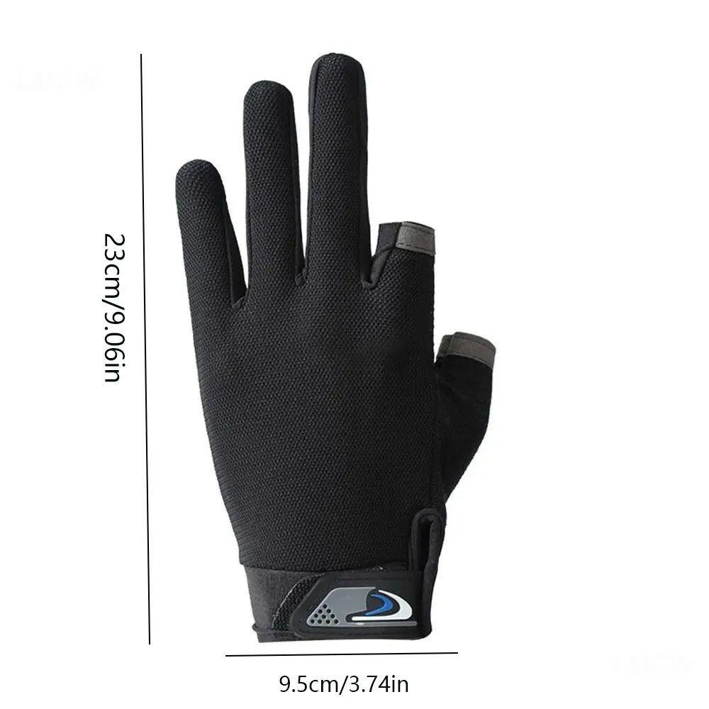 Sonnenschutz Angelhandschuhe Schutzhand Zwei-Finger Sporthandschuhe Fahrradhandschuhe Outdoor
