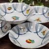 Waza No Kura Small Bowls, Stylish Kutani Ware Small Bowls, Set of 5, with Fruit Designs, High-Quality Ceramic, Japanese Tableware, Made In Japan