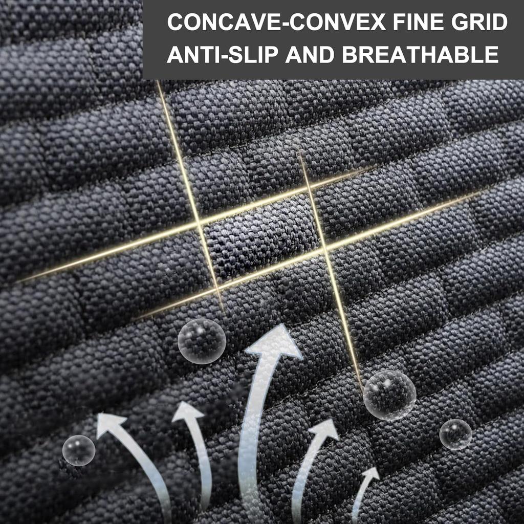 3PCS Car Seat Covers Cushion Pad Breathable Anti Slip Auto Seat Protector Pad With Storage Pocket Universal Fit For Most Automotive, Truck, SUV, And