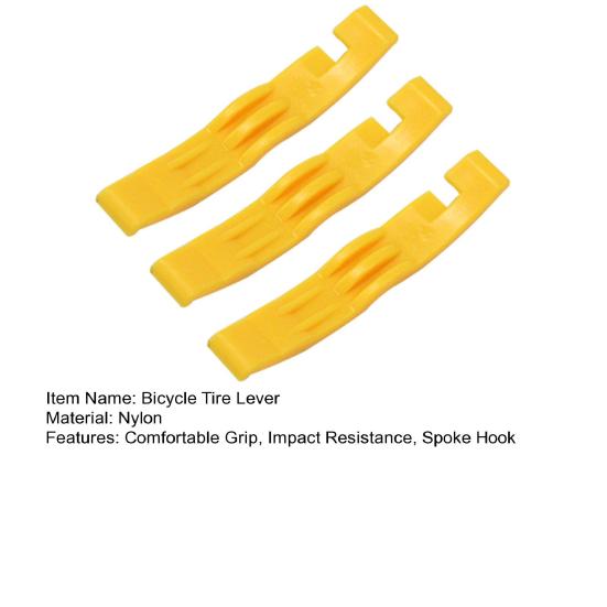 3Pcs Car Repair Tool High Strength Comfortable Grip Impact Resistance Labor-Saving Spoke Hook Tire Removal Nylon Bicycle Outside