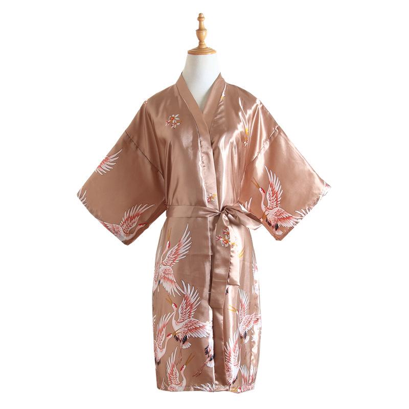 

Женское свадебное платье, утреннее платье для подружек невесты, платье для макияжа подружек невесты, модное, темпераментное, элегантное, имитация шелка, домашняя удобная одежда для дома One size