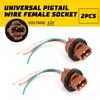 Flosser Pigtail Wire 2644 Female Socket 7443 Two Harness Brake Turn Signal 2-10X