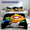 3pcs Custom Name SuperZings Bedding Set,Includes 1 Duvet Cover and 2 Pillowcases,All-season Bedroom Decor