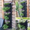 Waterproof 6 Pockets Planting Bags Felt Vertical Planting Bags Wall Mounted Planting Bags  Garden