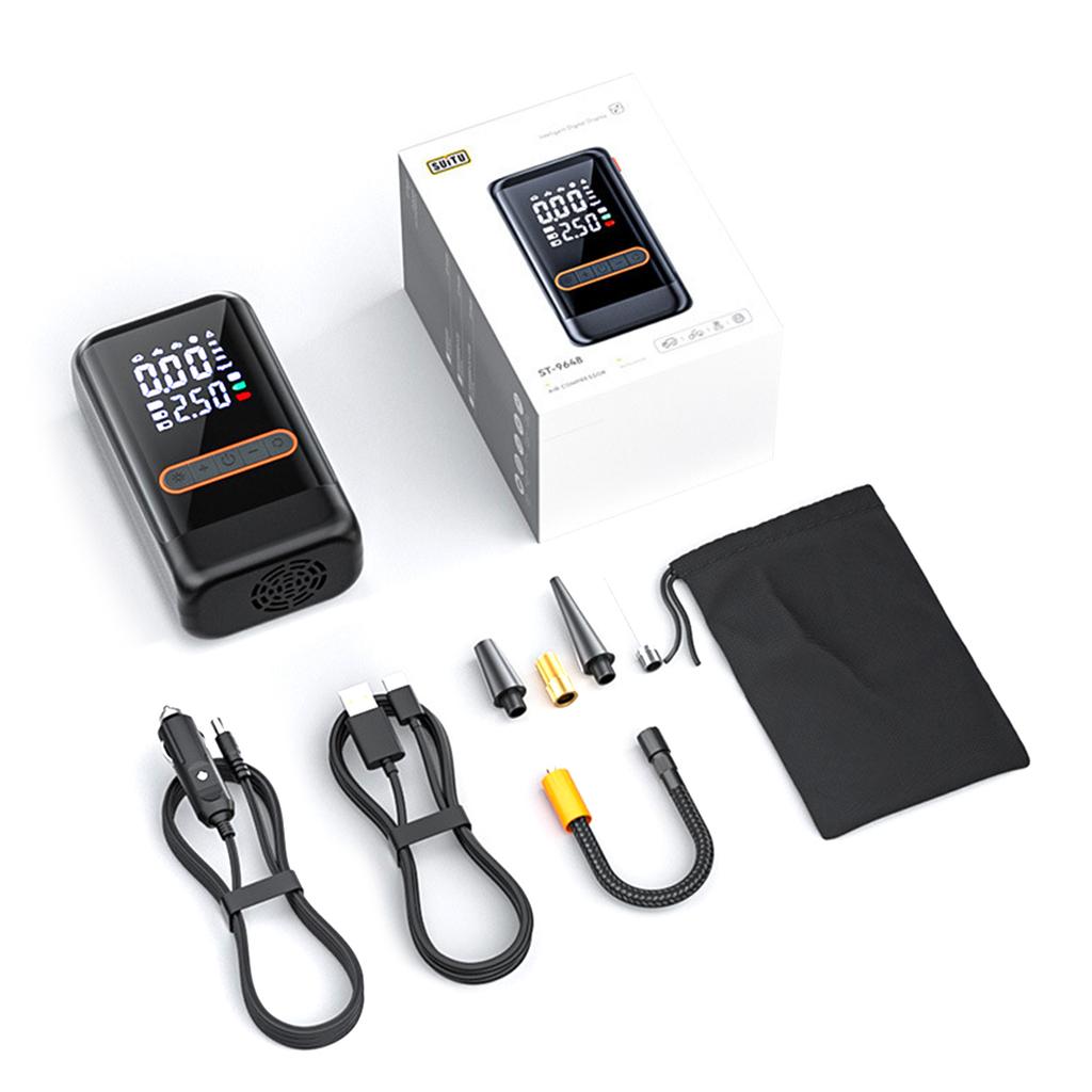 Versatile Electric Air Compressor Intelligent  Digital Display Air Pumps ABS for Car Motorcycle & Sports Equipment Infla