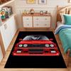 Classic Red Sports Car Front View Patterned carpet, suitable as a non slip play mat for the living room and bedroom sofa