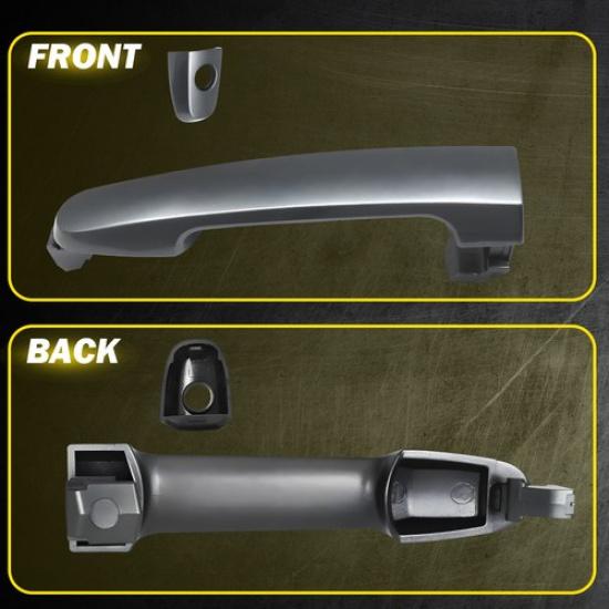 Exterior Door Handle For 2003-13 Corolla Toyota Smooth Black Front Left or Right