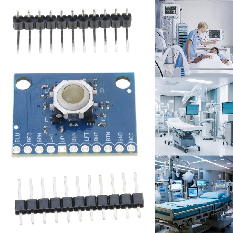 Trackball Hall Effect Sensory 360 Degree Trackball Multifunction Module Trackball Module for Microcontroller Integration