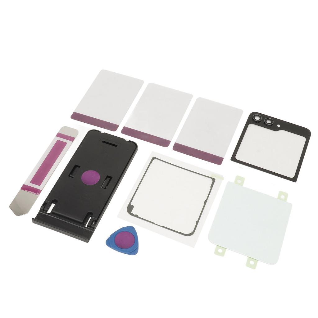 Back Glass Replacement Back Cover Glass Housing Door with Pre Installed Tape Camera Lens Tools for Axy     5     5 5G F731