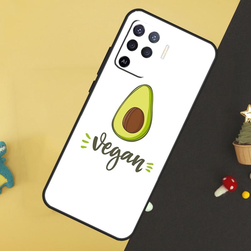 LOVE VEGGIE Vegetarian Quotes VEGAN Case For Oppo A58 A78 A98 A18 A38 A74 A94 A54 A15 A17 A57 A6 A5 Pro A16 A76 A96 A40 A60 A80