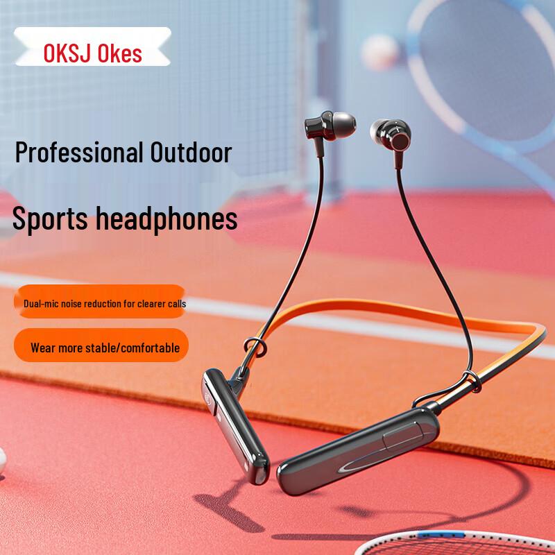 OKSJ Wireless Neckband Bluetooth Earbuds