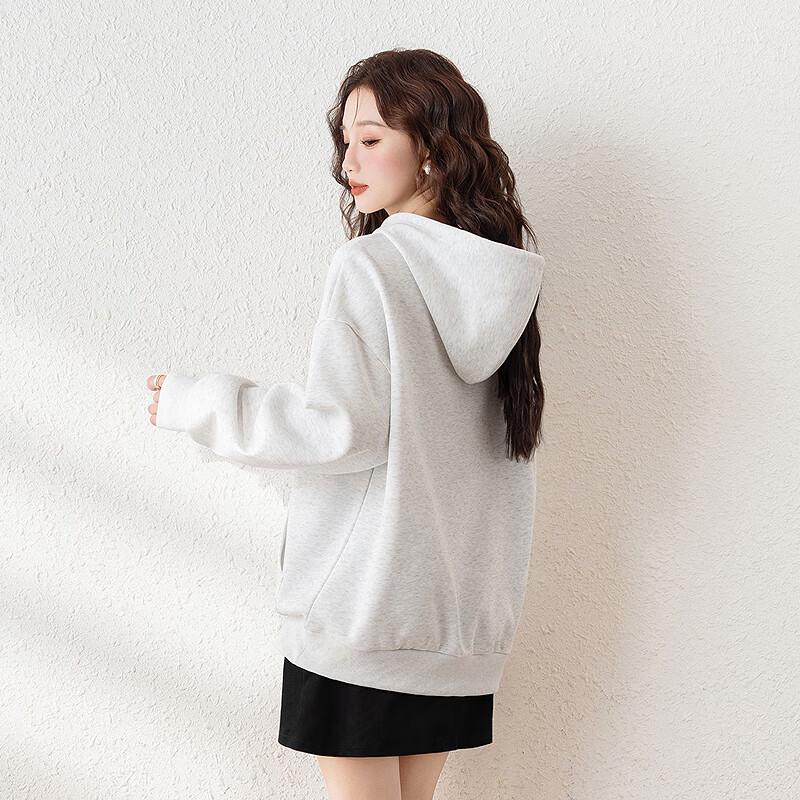 TonLion Women's 2025 Towel Embroidery Letter Hooded Sweatshirt