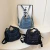 Denim Solid Color Trendy Shoulder Bag High Quality Fashi Bags Female 2026  Large Capacity Versatile Crossbody Bag