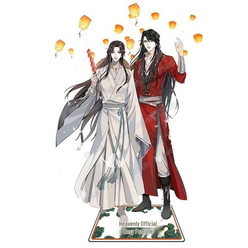 Heaven Official's Blessing Xie Lian & Hua Cheng Double-Sided Acrylic Standee - Desktop Ornament Gift, Free Shipping