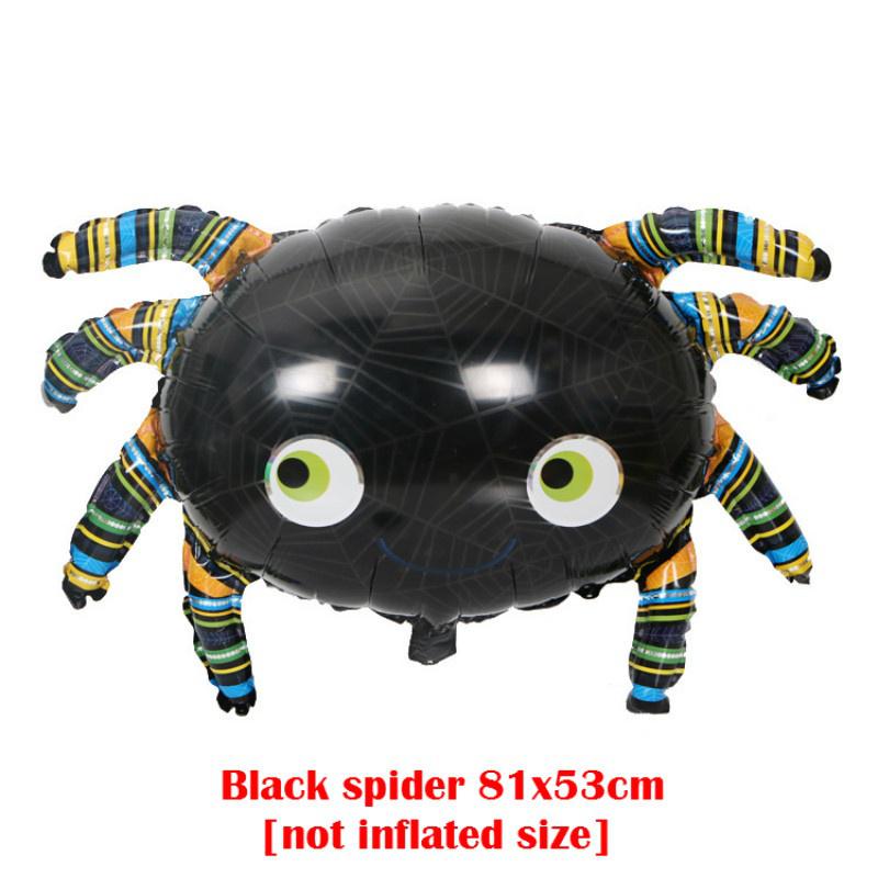 

New Halloween aluminum film balloon ghost festival funny layout supplies Black spider