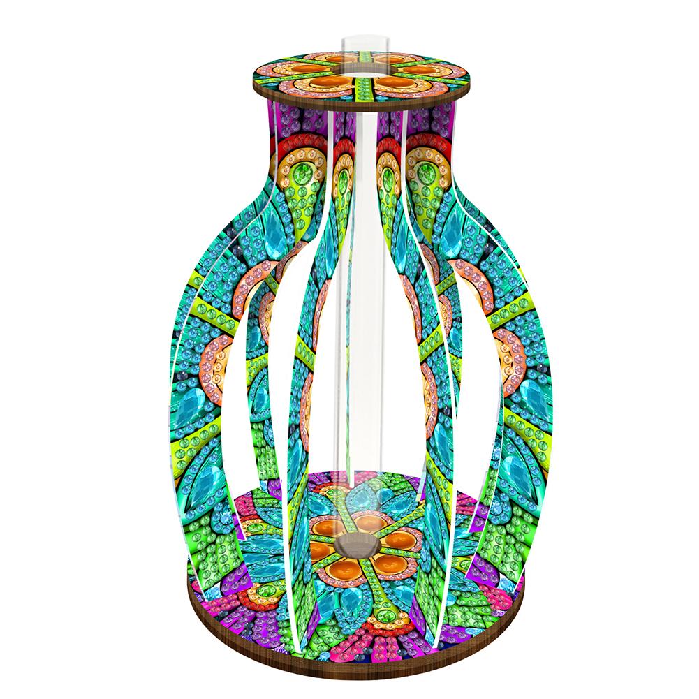 Diamond Painting Flower Vase 5D DIY Diamond,Embroidery,Cross Stitch Tabletop Vase Wood Diamond Painting Art Kits Table Decor