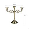 3 Arm Candelabra Candle Holder Candles Stand Candlestick for Anniversary Valentine