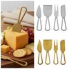 Stainless Steel Cheese Tools Spade Fork Slicer Spreader Mini Cutter for Hard Soft Cheese Charcuterie Party Outdoor Tableware
