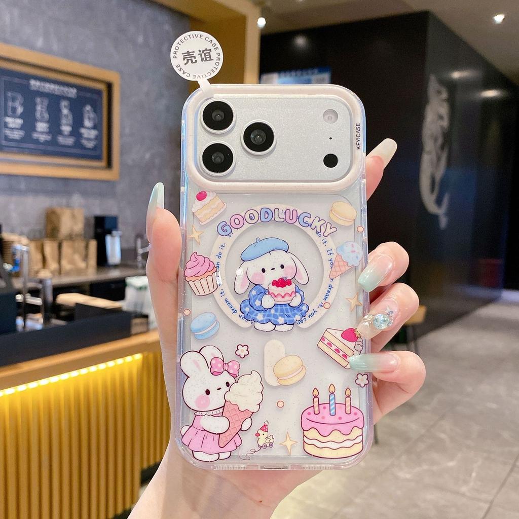 iPhone11Pro Colorful Glitter Magnetic Phone Case Cute Animal Apple 11 Puppy Protective Case