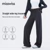 MissWiss High-Waist Casual Straight Leg Pants