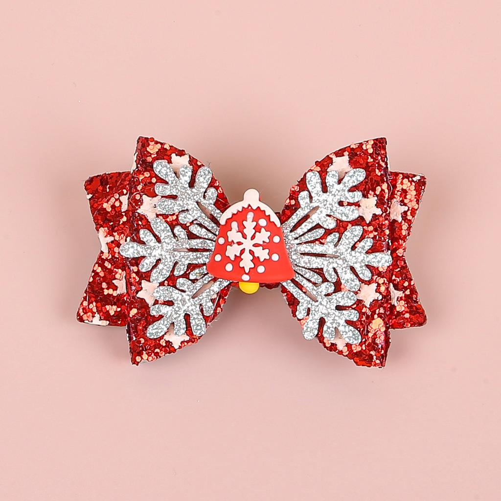 1/4pcs Christmas Hair Bows Hair Clip For Cute Girls Kids Hairpin Barrettes Headwear Children Christmas Party Hair Accessories