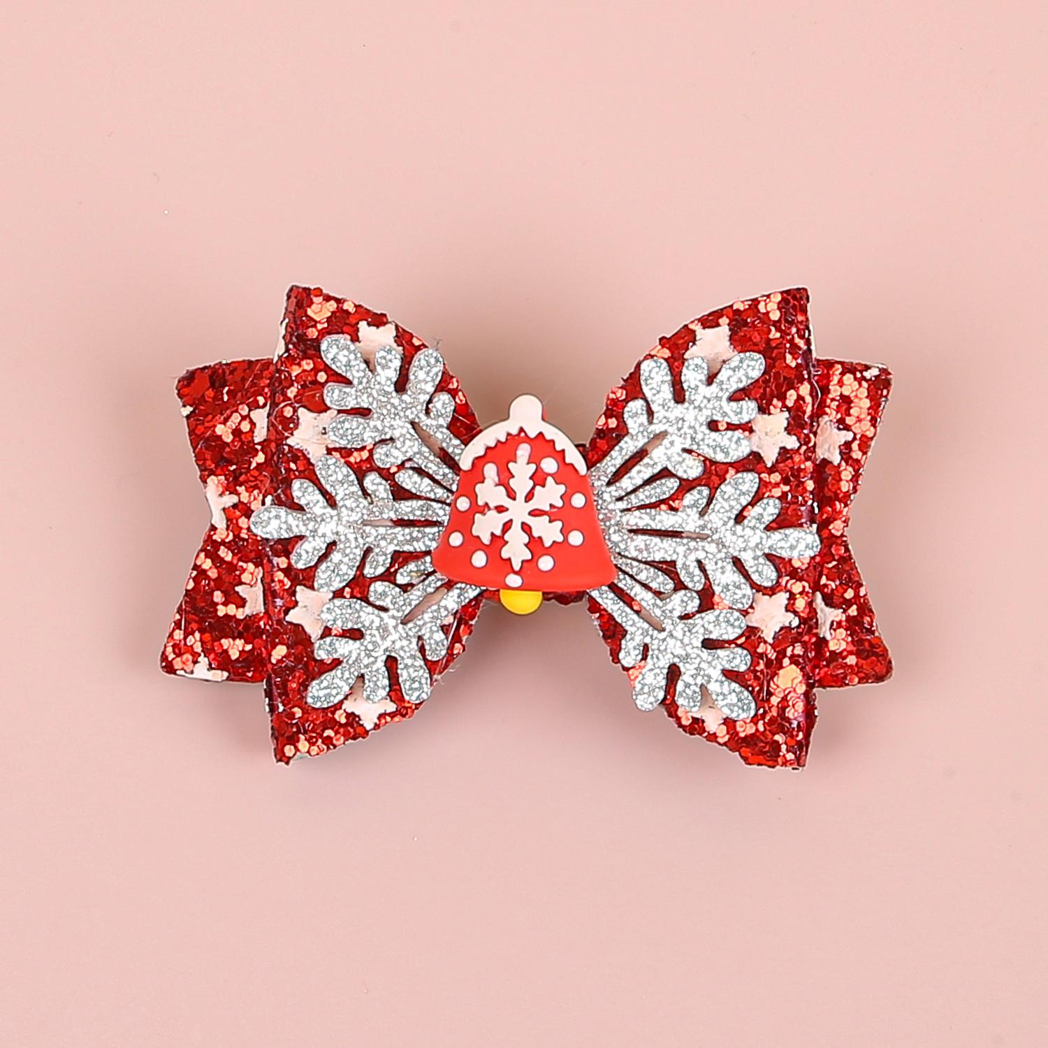 

1/4pcs Christmas Hair Bows Hair Clip For Cute Girls Kids Hairpin Barrettes Headwear Children Christmas Party Hair Accessories