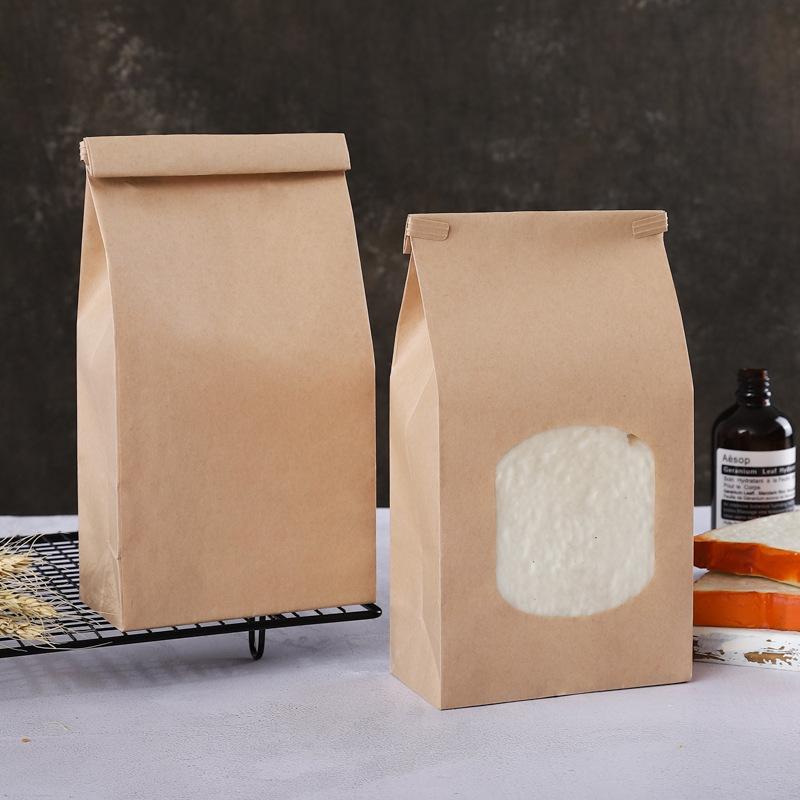 50 Bread Bags, Essential for Home Parties, Window Sealed Packaging, Kraft Nonstick Cookie Bags!