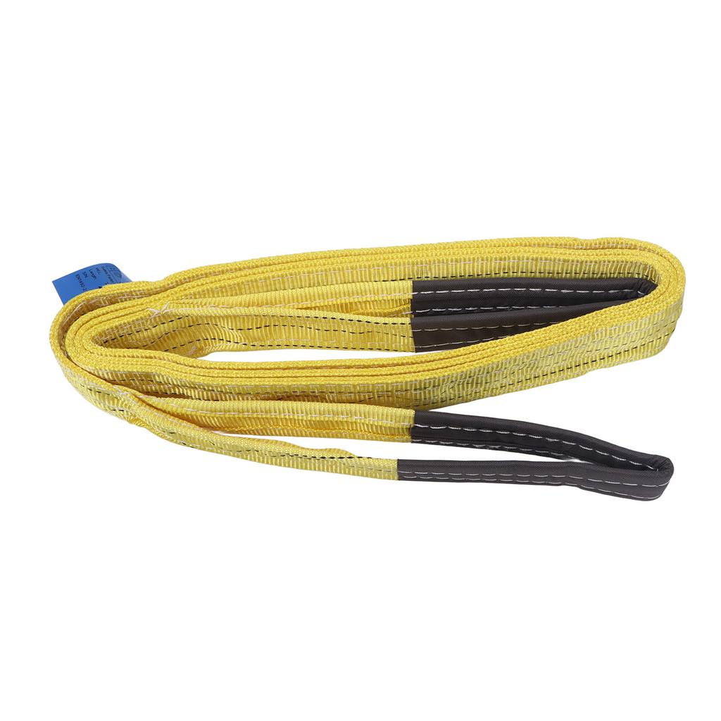 Poliesterowy pas do podnoszenia, pas do zawiesi, przemysłowy, do żurawia, płaski, wytrzymały, zawiesie do wciągnika, udźwig 6613 funtów