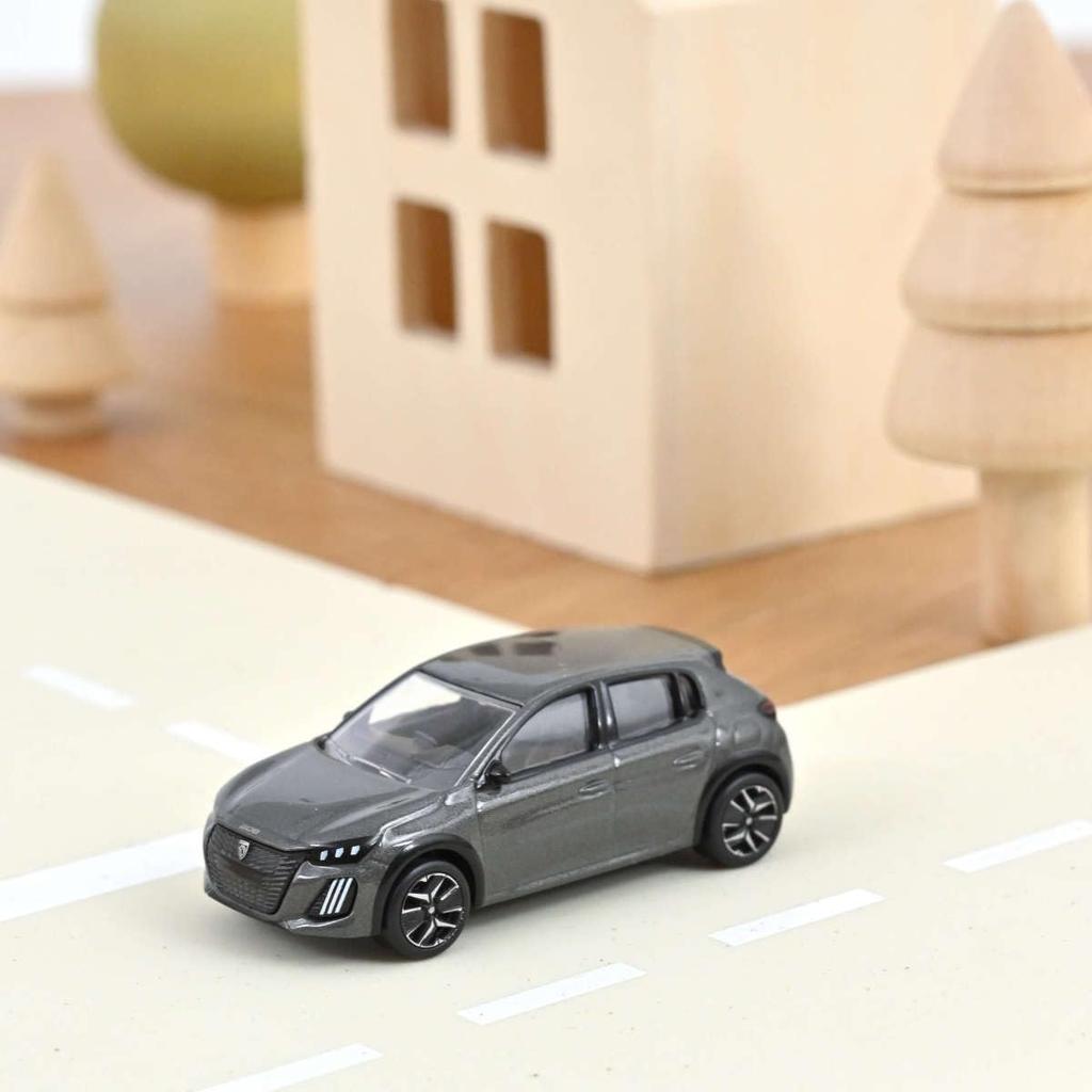 NOREV 1/64 Peugeot 208 2024 Selen Grå Miniatyrbil