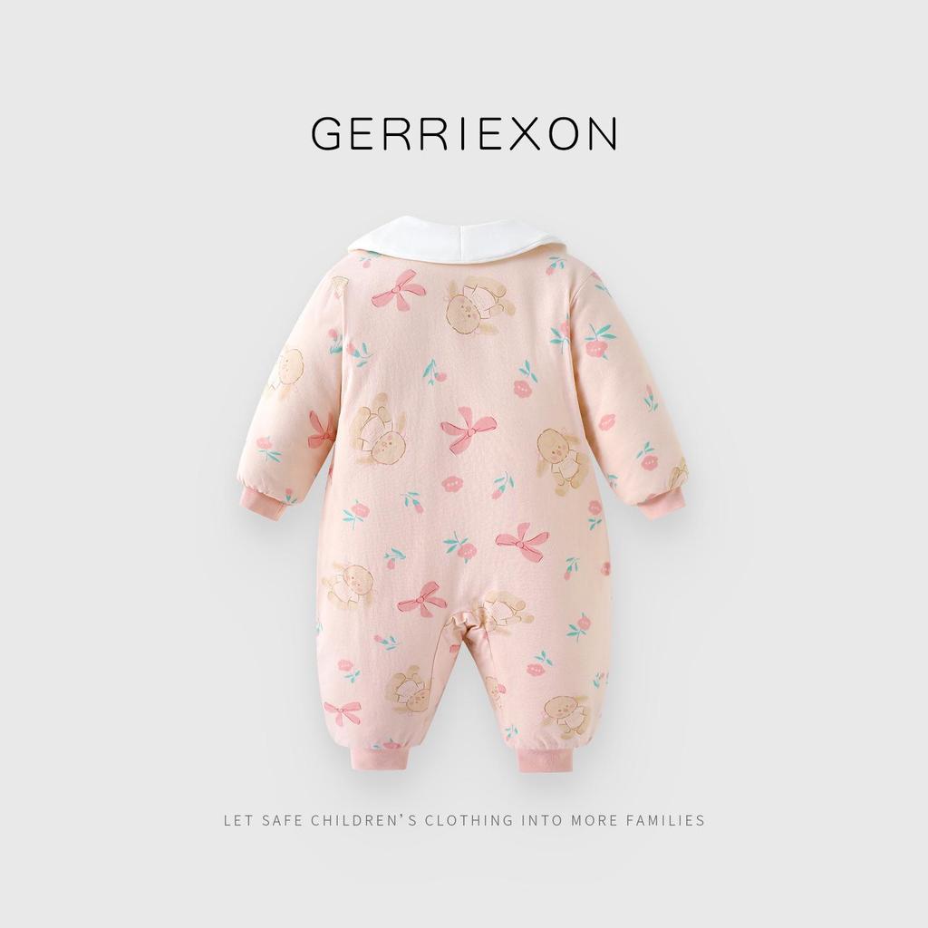 Sweet & Cozy Newborn Baby Girl Cotton Jumpsuit for Autumn