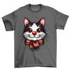 Cute Cat Red Nose Novelty Funny T-Shirt Mens Womens Tees Top Adults and Comedy Tee Shirt