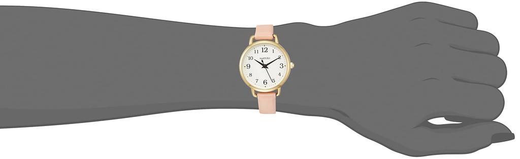 Analogue NF Carla Leather Pink [Fieldwork] Watch, Nickel-Free, Strap, YM029-3, Women's,