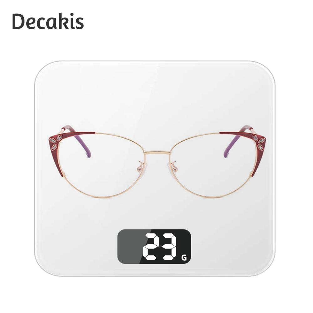 Fashion Metal Cat Eye Anti Blue Light Glasses Frame Stylish Photochromic Presbyopia Eyeglasses Customizable Prescription Lens -2